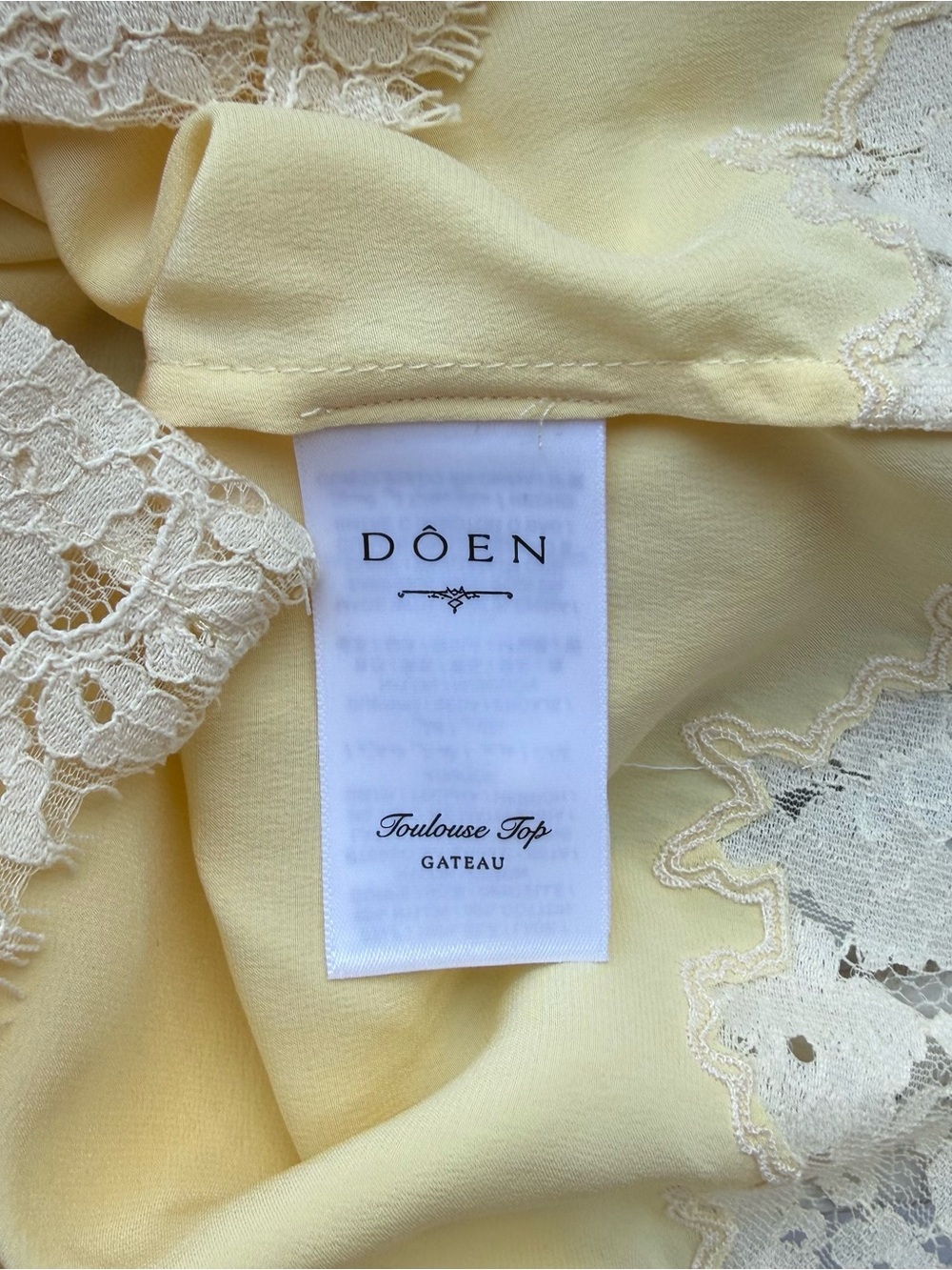Doen - TOULOUSE TOP IN GATEAU. NWOT - Picture 6 of 10